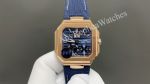 PP Factory Patek Philippe Cubitus Cal.240 Movement 45mm Green/Blue/Brown Face Rose Gold Case Watch